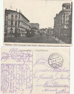 Warszawa Hotel Europejski i Hotel Bristol 1916r.