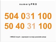 504 031 100 prosty złoty numer SIM starter ORANGE