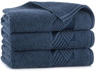 ZWOLTEX Komplet 2 Ręcznik ENZO Granat 50x90 70x140