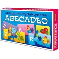 Abecadło Układanka Dydaktyczna Edukacyjna Literki Puzzlowa 5+ Adamigo