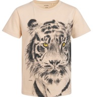 T-shirt chłopięcy Koszulka dziecięca Bawełna 110 Tygrys brzoskwinia Endo