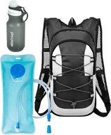 PLECAK ROWEROWY/NARCIARSKI 12L Z BUKŁAKIEM 2L + BUTELKĄ - IDEALNY NA TRASY!