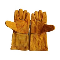 Zváračské rukavice z PU kože Tepelne odolné pracovné ochranné rukavice žlté