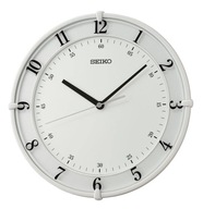 BIELA ČITATEĽNÁ DEKORATÍVNA TICHÁ JAPONSKÉ HODINY SEIKO QXA805W 31 cm