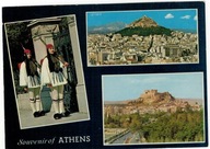Pocztówka 1974 Grecja Ateny Wzgórza Gwardia Prezyd