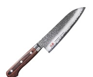 Nóż damasceński santoku Suncraft 16,5 cm vg10 hrc 60