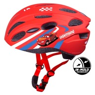 9074 Kask rowerowy hulajnoga regulacja CARS AUTA MCQUEEN IN-MOLD M 52-56 cm