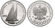 200000 zł (1991) - Barcelona 1992 Żaglówki