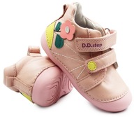 Dievčenská jarná obuv Prírodná koža DD STEP s015-41540AY ružová 22