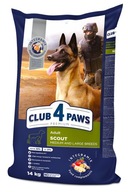 CLUB 4 PAWS Premium SCOUT Pre aktívnych a pracovných psov 14 kg