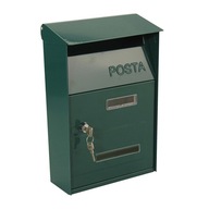 Nástenná poštová schránka Poštová schránka Pozinkovaná zinková zliatina Vonkajšia poštová schránka zelená