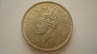 Indie Brytyjskie 1 rupia 1940 stan 2+