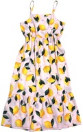 H&M ZWIEWNA sukienka CYTRUSY 11-12 L 146-152