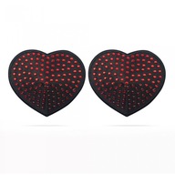 Reusable Red Diamond Heart Nipple Pasties