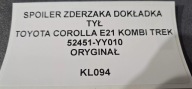 SPOILER der Stoßstange heck TOYOTA COROLLA E21 KOMBI TREK