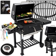 GRILL WĘGLOWY OGRODOWY PRZENOŚNY BBQ RUSZT ŻELIWNY PRIMAVEO MAJESTAT XL