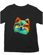 Tshirt PIES Pomeranian PSY 3D KOLOROWE 146