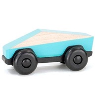 Bajo: drevené autíčko Poly-car Modrá