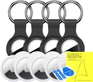 4x APPLE AIRTAG BRELOK LOCK CASE + 4x HYDROGEL FILE