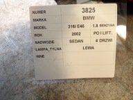 BMW E46 light rear left sedan 6907933 388011