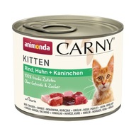 Animonda, kitten, wołowina, kurczak. królik 200g