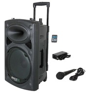 Prenosný reproduktor Ibiza Sound PORT10VHF-BT čierny 500 W