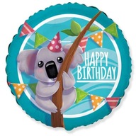 BALON foliowy KOALA happy birthday URODZINY miś
