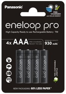 4X AKUMULATORKI PANASONIC ENELOOP PRO R03/AAA 4BL