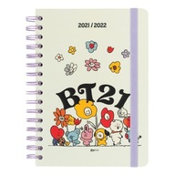 Line Friends BT21 - Kalendarz / Planner szkolny 2021/2022 (biały) Line Frie