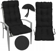 Na krzesło poduszka ogrodowe leżak fotel meble z palet 48x48x75 czarna
