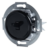 LOFT RETRO JEDNODUCHÝ VYPÍNAČ ČIERNY JLM BEZ RÁMČEKOV