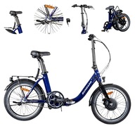 Elektrický bicykel Mestský skladací box 20 Alu Posilňovač 250W Shimano Nexus 3