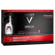 Vichy Dercos Aminexil Clinical5, 21 ampułek na wypadanie włosów MĘŻCZYZNA