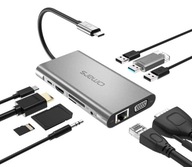 HUB adapter USB-C 3.1 HDMI USB SD VGA OSMAR 10in1
