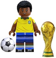 Figúrka futbalových kociek Pelé + Pohár majstrovstiev sveta FIFA
