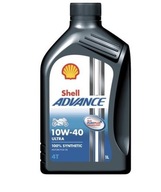 Motorový olej Shell Advance 4T Ultra 1 l 10W-40 + ZAWIESZKA SERWISOWA MAXGEAR WYMIANA OLEJU I FITRÓW
