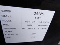 Fiat Punto II boot doors HB 5D lak. 601/F