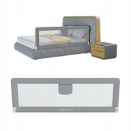 Bezpečnostná zábrana do postele Tulano sivá Cover 20 200x65 cm