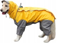 Płaszcz przeciwdeszczowy dla psów (żółty )