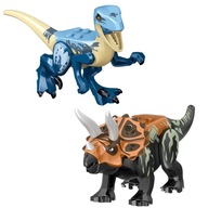Dinosaury kocky Triceratops a Velociraptor