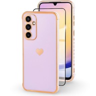 ETUI DO SAMSUNG GALAXY A25 5G SERDUSZKO CASE + SZKŁO HYBRYDOWE CERAMICZNE