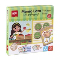 Drevená hra - Memo Lotto Nakupovanie Apli Kids