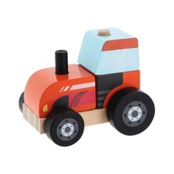 Trefl Drevená hračka Traktor bezpečná výroba poľsko kolieska 1+
