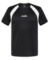 Koszulka tenisowa Diadora SS T-shirt czarna r.XXL