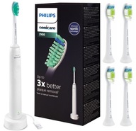 PHILIPS SONICARE SZCZOTECZKA SONICZNA BIAŁA + 4 KOŃCÓWKI DIAMOND CLEAN