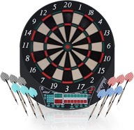 DART TABLICA ELEKTRONICZNA TARCZA DO DARTA GRY W RZUTKI 12x LOTKI BULL V3