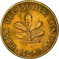 Moneta, Niemcy - RFN, 5 Pfennig, 1949, Hambourg, E