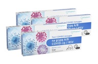 Milapharm wymazowy test COMBO Antygen Grypa A/B, COVID-19, RSV - 4 sztuki