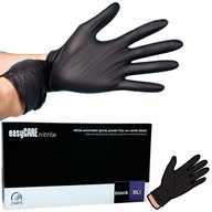 Rękawiczki nitrylowe BEZPUDROWE diagnostyczne EASYCARE CZARNE r.XL 100 szt.