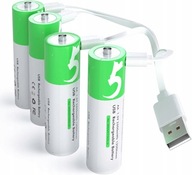 Dobíjateľné lítiové batérie AA